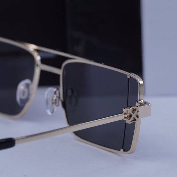 Off-White OERI14A CORTEZ 7607 Rectangle Sunglasses – Gold/Grey - Picture 10 of 11